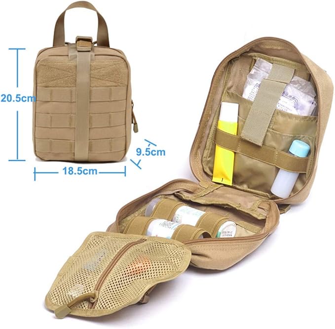 Outdoor Sports Airsoft Gear Molle Assault Combat Hiking Bag Accessory Camouflage Kit Pack Tactical Medical Pouch