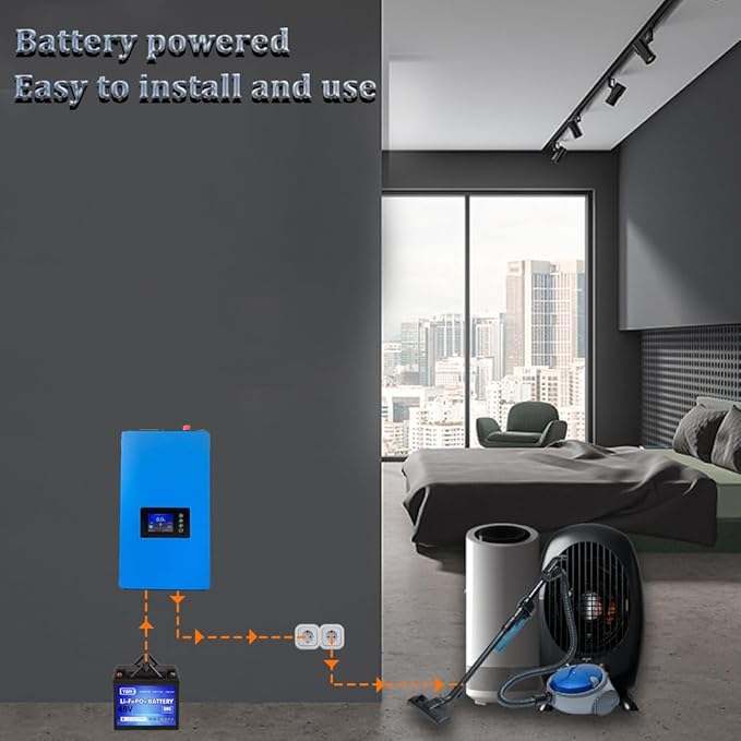 Y&ampH 1000W Grid Tie Inverter Power Limiter DC25-60V Solar Input AC110V/240V Auto Switch