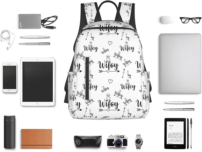 diamond Bride Wifey Gift Backpack Bookbag Outdoor Daypack with Adjustable Shoulder Straps Multipurpose Backpack