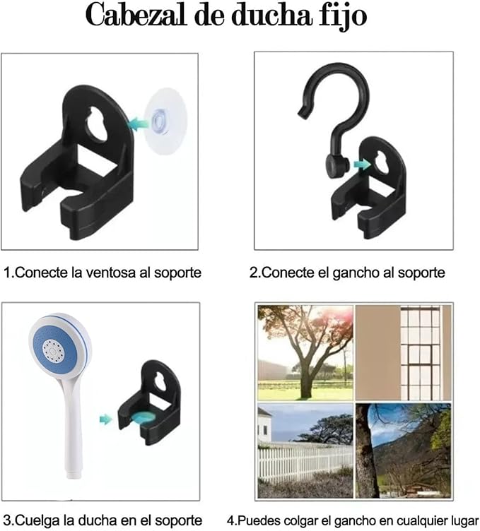 Portable Shower ABS Electric Battery Powered Camping Shower Pump for Outdoor Use