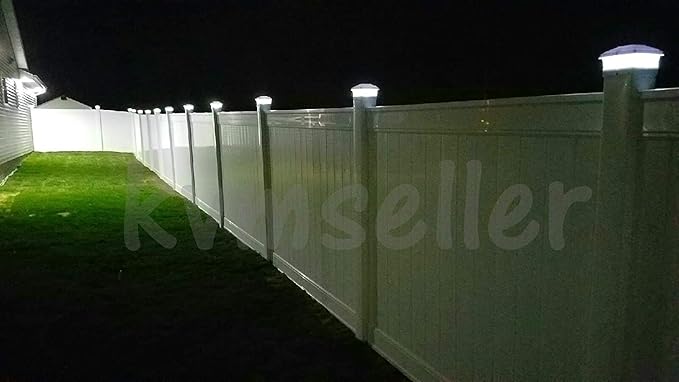 8 Pack Solar Powered Copper Outdoor Garden Deck Patio Fence Pathway Post Light (PL244 Copper - 1 LED)