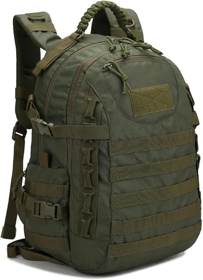 Backpack 35L Camping Man Military Tactical Rucksack Outdoor Waterproof Trekking Fishing Hunting Climbing Bag Mochila(Army Green)