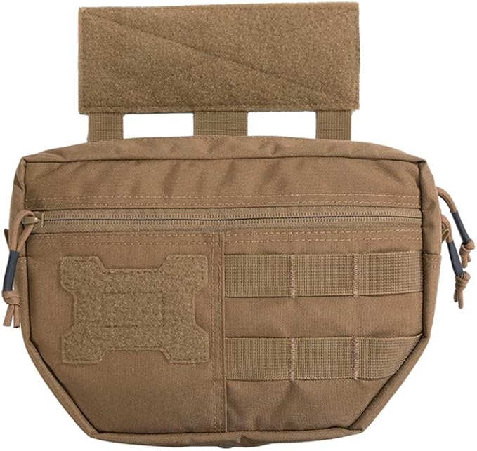 EXCELLENT ELITE SPANKER Tactical Drop Dump Pouch Molle Tool Pouch with Hook &amp Loop Carrying Kit Bag for Tactical Vest Chest Rig