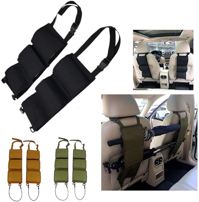 Outdoor Shooting Gear Tactical Combat Rear Car Seat Pack Tactical Airsoft Shotgun Rifle Gun Holder