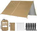Bearhard Waterproof Camping Tarp Lightweight Hammock Rain Fly UV Protection and PU 3000mm Waterproof Backpacking Tarp Tent Footprint or Shelter Kit for Hiking and Outdoor Adventure
