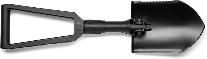 Gerber Gear Military Style Tactical Folding Spade E-Tool Heavy-Duty All Purpose Camping and Emergency Car Shovel with Serrated Edge Compact Survival Gear Black