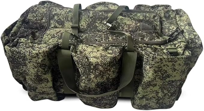 Tactical Backpack Military Molle Hiking 56-75L Outdoor tactical shoulder double shoulder hand duffel bag Russian camouflage