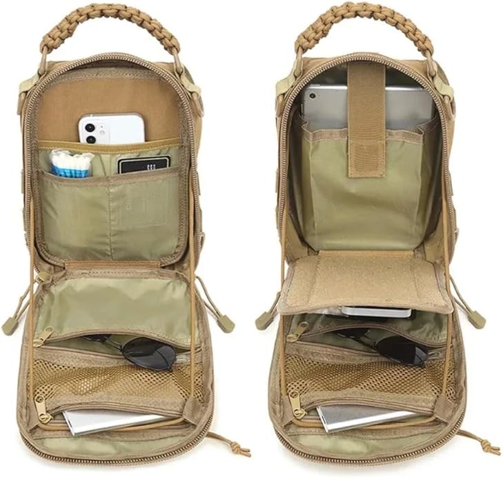 Outdoor Chest Bag Military Tactical Shoulder Bag Sling Backpack Oxford Mountaineering Camping Fishing Hiking Molle Mi