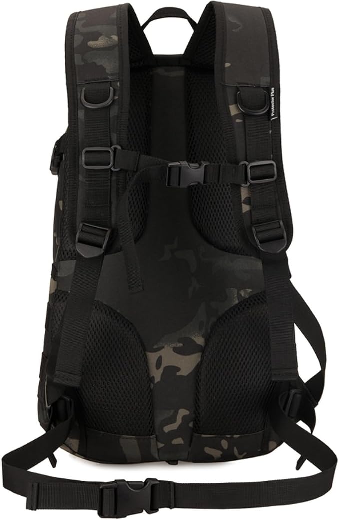 20L Tactical Backpack MOLLE Bag Military Satchel Daypack Waterproof Trekking Backpack Dark Camo