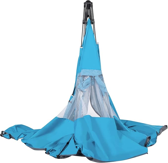 Beach TentPop Up Beach Tent Sun Shade Shelter with Fiberglass Pole Oxford ClothQuick-Open Free Ride Beachs Sun Shade