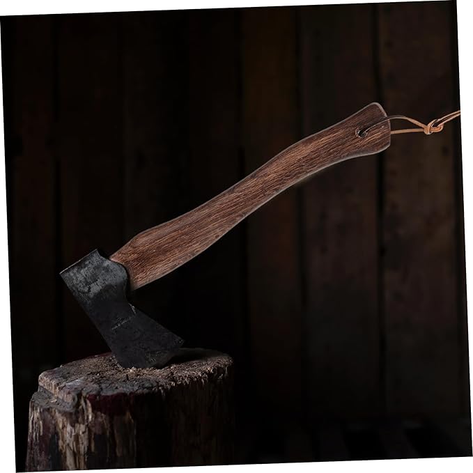 LIOOBO 2pcs Sturdy Wood Axe Handle Replacement Non-Skid Grip for Axe Repair Camp Fire Tool