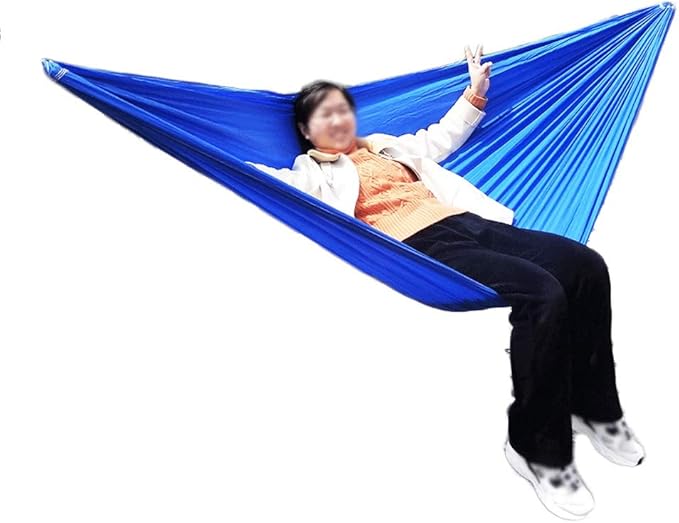 Portable Hammock Outdoor Double Camping Hammock Lightweight Nylon Parachute Hammocks for Patio Backyard for Backpacking Beach (Color : H Size : 270X140cm)