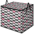 XL Large Clothes Storage with Lid Handle Valentine's Day Large Thick Clothes Blanket Storage Containers for Organizing Bedroom Closet