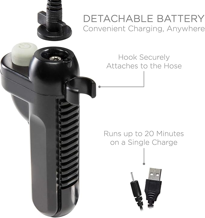 Ivation Portable Camping Shower | Compact Handheld &amp Hands-Free Rechargeable Outdoor Shower Head &amp Cleaning System w/ 3.7V Pump 6-Ft Hose Bidet Head Removable Filter Multiuse Hook &amp US