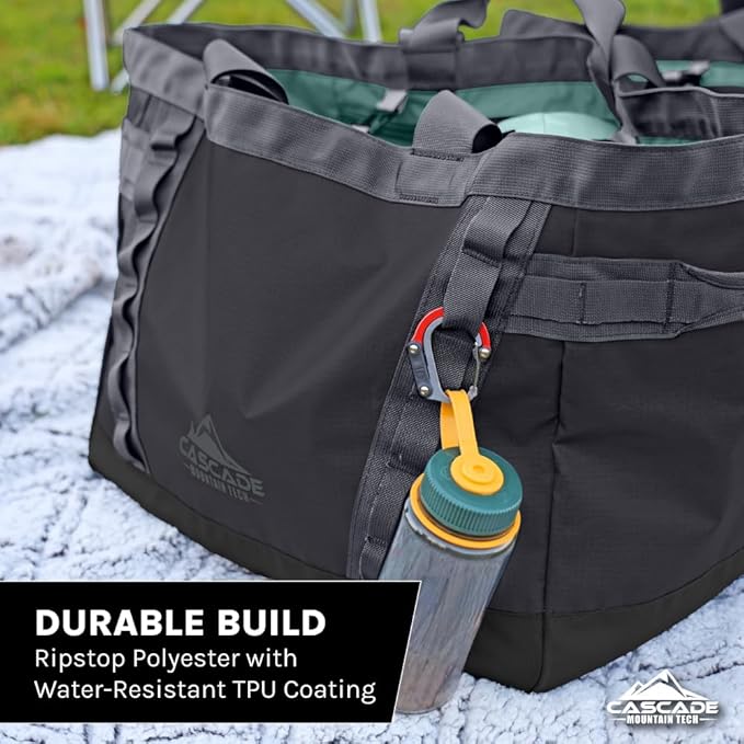 Cascade Mountain Tech Large Tote Bag with Compartments Shoulder Bag for Travel Work Gym