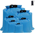 Waterproof Dry Bag 5PCS 1.5/2.5/3/3.5/5/8L Waterproof Dry Bag Pack Sack Swimming Rafting Kayaking River Trekking Floating Sailing Canoing Boating for SwimmingBoating(Light Blue)