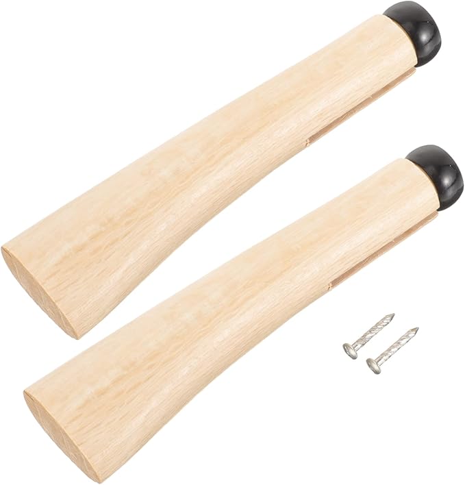 ibasenice 2set Wooden Axe Handle for Camping Axe Handle Replacement Easy Install Accessory