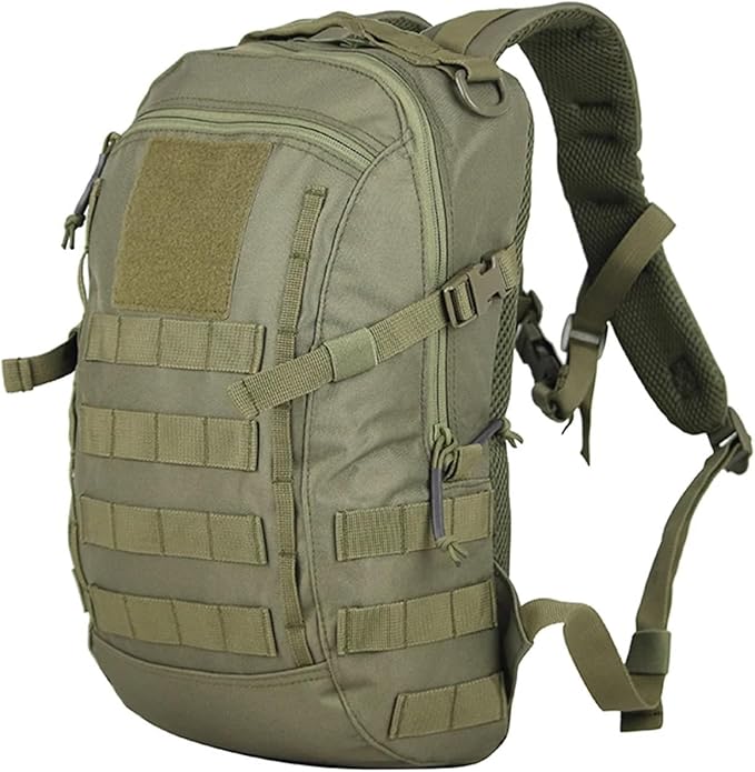 Compatible For 20L Hiking Backpacks Small Tactical Backpack Sport Men Women Climbing Bag Travel Rucksack Camping(Green)