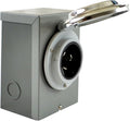 Conntek 80SS2-CPBX 50 Amps 125/250 Volts Power Inlet Box for Generators Up to 12500 Watts Chrome Plated Cap