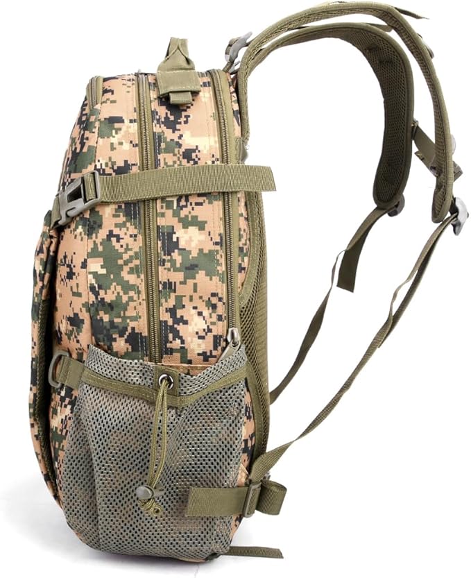 Tactical Military Assault 30L Travel Backpack Army 3-Day Assault Pack for Camping Hunting Trekking Outdoor Survival Molle Bag with Multi-Compartment Storage Jungle Digital