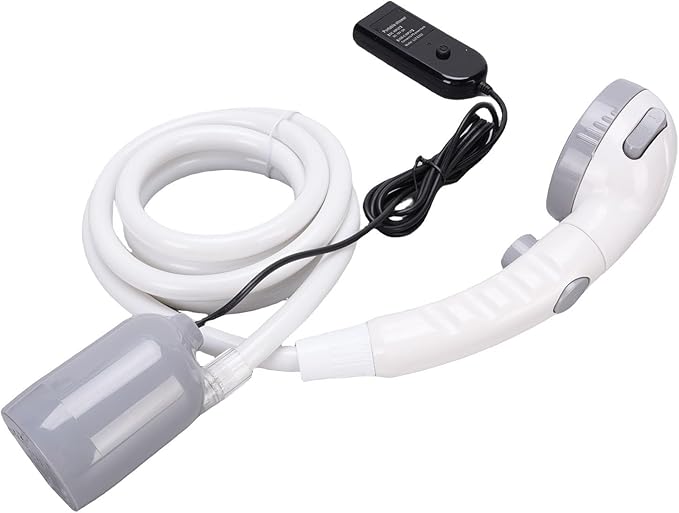 Irfora Portable Camping Shower Electric Pump Kit 3 Adjustable Spray Modes for Outdoor Activities