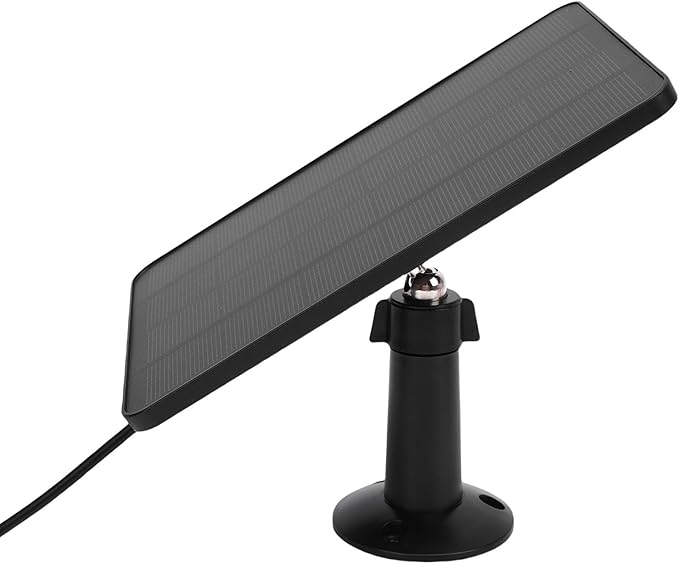 Solar Panel for Security Camera Outdoor 10W Video Doorbell Solar Panel Charger for Nest for Doorbell 2K 2 3 IP66 Water Proof 360° Adjustable Bracket (CSP4W-)