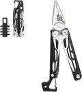 Multitool25-in-1 Full-SizeLightweight EDCMulti-Purpose PliersFolding Knife Camping Knives &amp Tools Outdoor Survival Gear Men Gift IdeasGifts for Hunters Men who have Everything (Black-Silve