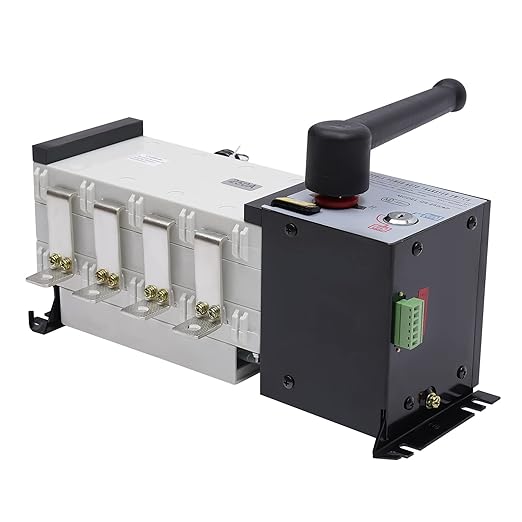 Automatic Transfer Switch 4-Poles AC 110V 220V Dual Power Generator Changeover Switch 4P/250A