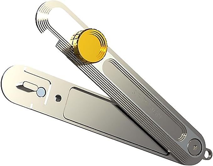 W&ampB DESIGN MiniEdge One-Blade Utility Tool – Portable Cutting Tool with Quick-Attach System – Stores &amp Deploys 1 Hobby Blade – Compact EDC for Travel Work or Outdoors