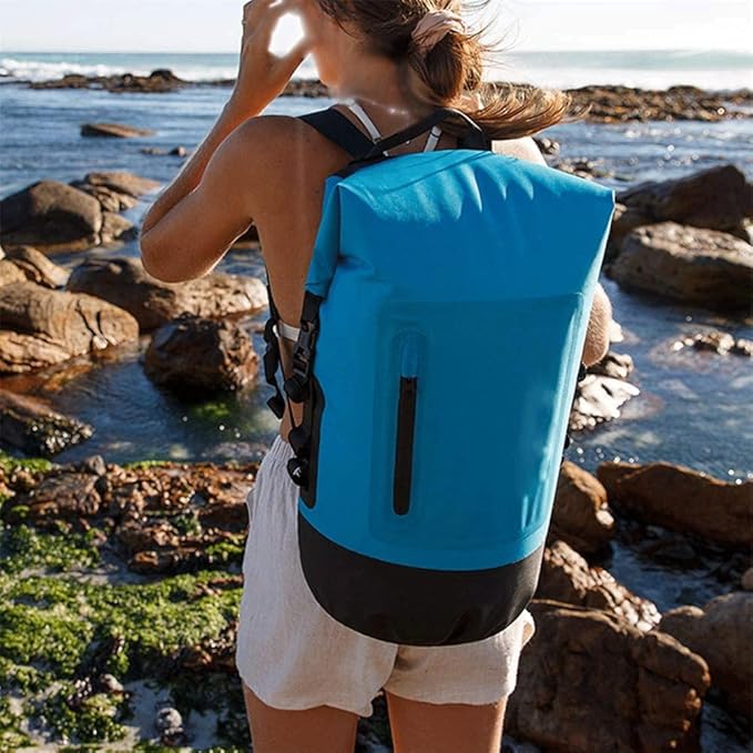Outdoors Waterproof Dry Bag Floating Waterproof Bag with Multi-Pocket Floating Lightweight Dry Bag for Kayaking (Color : Yellow)