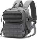 Outdoor Sports Pack Hiking Bag Tactical Rucksack Camo Knapsack Combat Camouflage Tactical 9L Molle Backpack - Gray