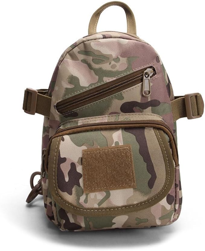 Outdoor Tactical Backpack Chest Sling Bag Military Sport Bag Pack Sling Shoulder Backpack Daypack (CP Camouflage)