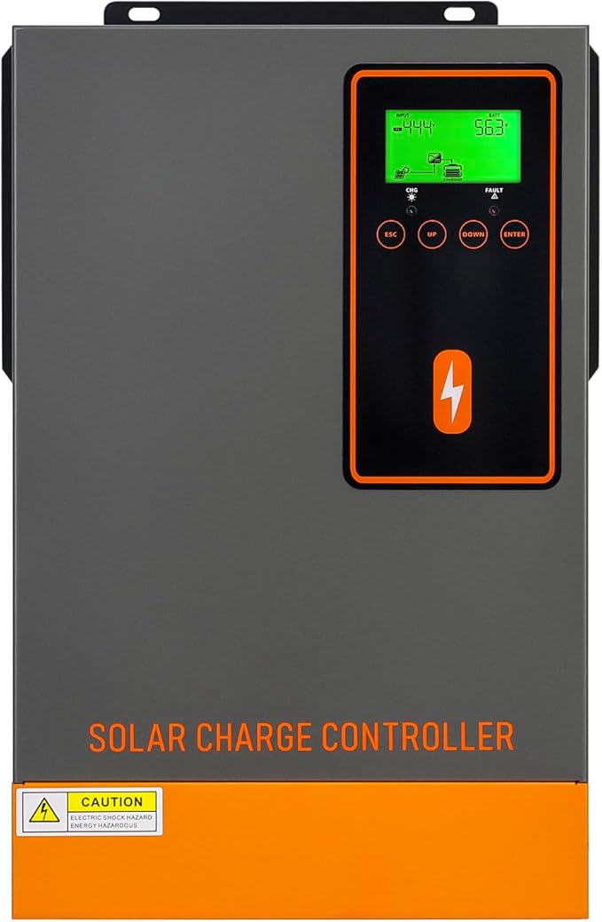 48V 140A MPPT Solar Charge Controller 140Amp Solar Regulator Max.PV Input 500V Max. Charging Current Can be Set Work with 48V Lead-Acid and Lithium Batteries