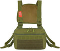 MiOYOOW Tactical Chest Rig Bag Waterproof Sports Utility Chest Pack Molle Running Chest Vest Bag for Running Hiking Cycling