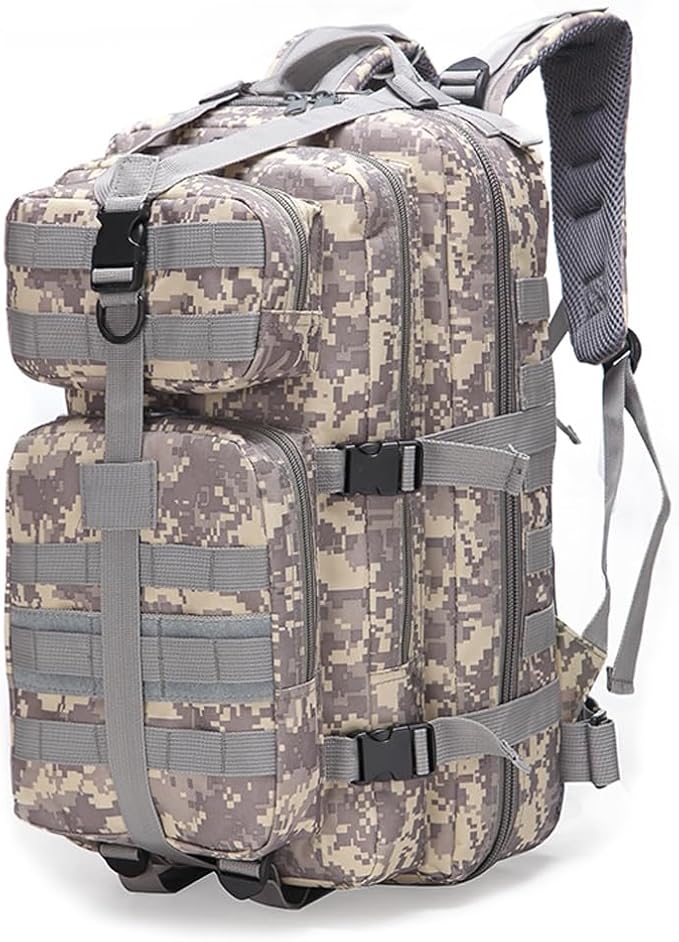 Military Tactical Backpack 3 Day Assault Pack Army Molle Bag Backpacks Rucksack 35L (ACU Digital)