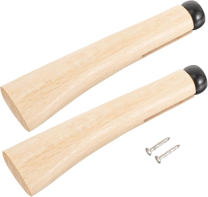 VICASKY 2set Wooden Axe Handle Replacement Durable Wood Axe Grip Comfortable Ergonomic Design for Easy Installation for Camping and Woodworking