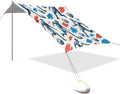 xigua Play Soccer Beach Tent Sun Shelter with Carrying Bag - Silver Coated Oxford Fabric Beach Canopy for Beach Camping Fishing - Includes Windproof Ropes Sandbags &amp Stakes
