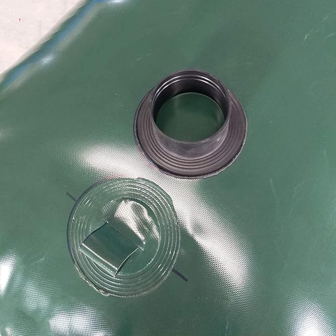 TCHAU PVC Container Portable Capacity Storage Tank Flexible Tank with Shut-Off Valve Cylindrical Water Bag is Thickened and Foldable When Going Out in The Field Car Water Bladder Transportation Large