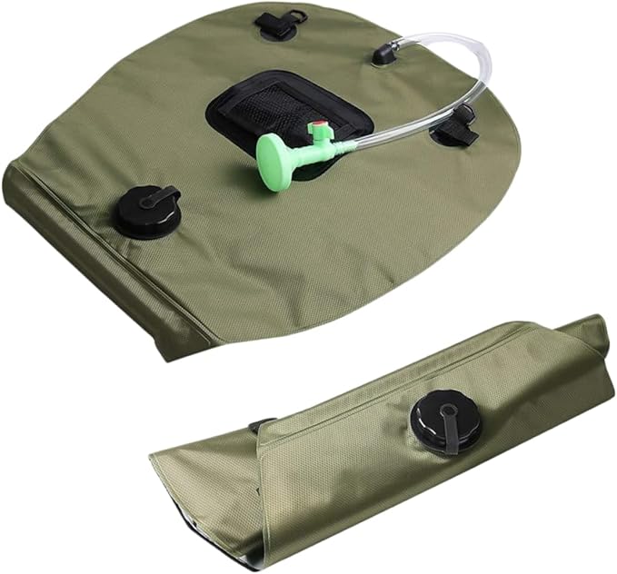 Happyyami 20l Portable Outdoor Shower Solar Camping Water Storage Camping Shower Bag Easy to Use for Hiking