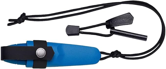 Morakniv Eldris Fixed-Blade Pocket-Sized Knife with Sandvik Stainless Steel Blade Lanyard and Firestarter 2.2-Inch