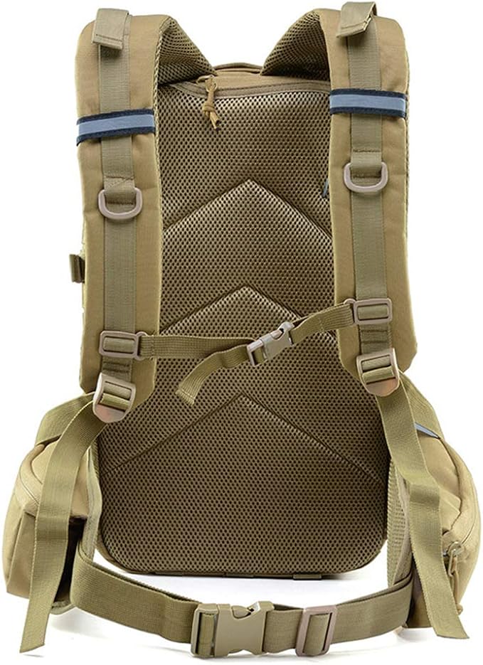 Outdoor Sports Pack Hiking Bag Tactical Rucksack Camo Knapsack Combat Camouflage Tactical Molle 40L Backpack - Green