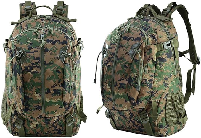 Tactical Backpack for Men Hiking Day Pack Military Rucksack Waterproof 30L EDC Bag Army Assault Pack (Jungle Digital)
