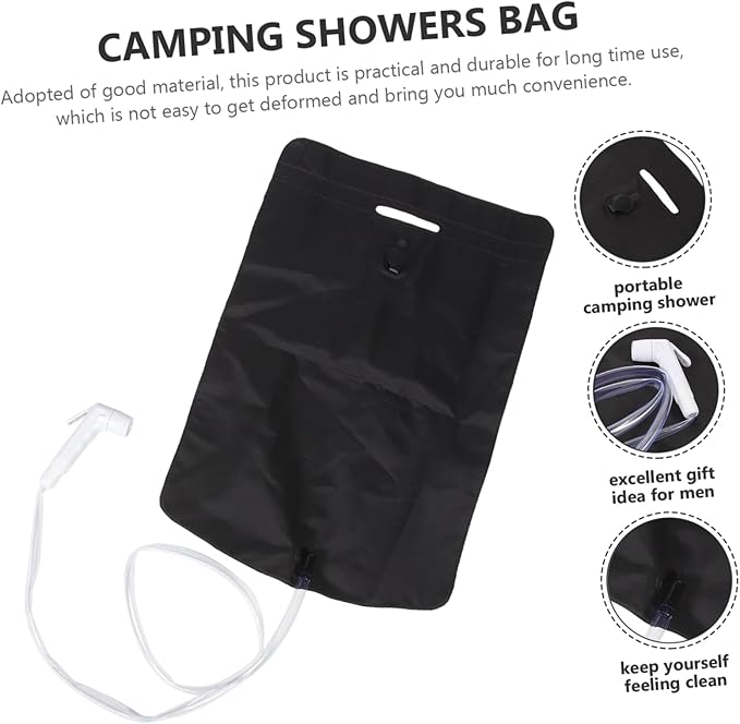 1 Set Camp Shower Bag Portable Outdoor Shower Kit for Travel Camping Water Bag