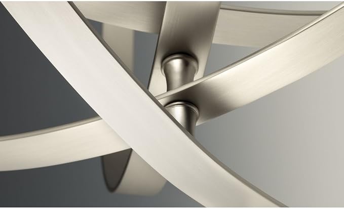 Progress Lighting 4-Light Foyer Pendant Equinox Collection Indoor P3827-126 Burnished Silver