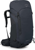 Osprey Kestrel LT 65L Men's Backpacking Backpack - Lightweight Hiking &amp Camping Bag with Waterproof Raincover Black