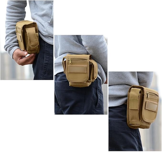Multipurpose Tactical Waist Belt Bag Compact EDC Tool Pouch Bag Mini Utility Pouch Gadget Pocket