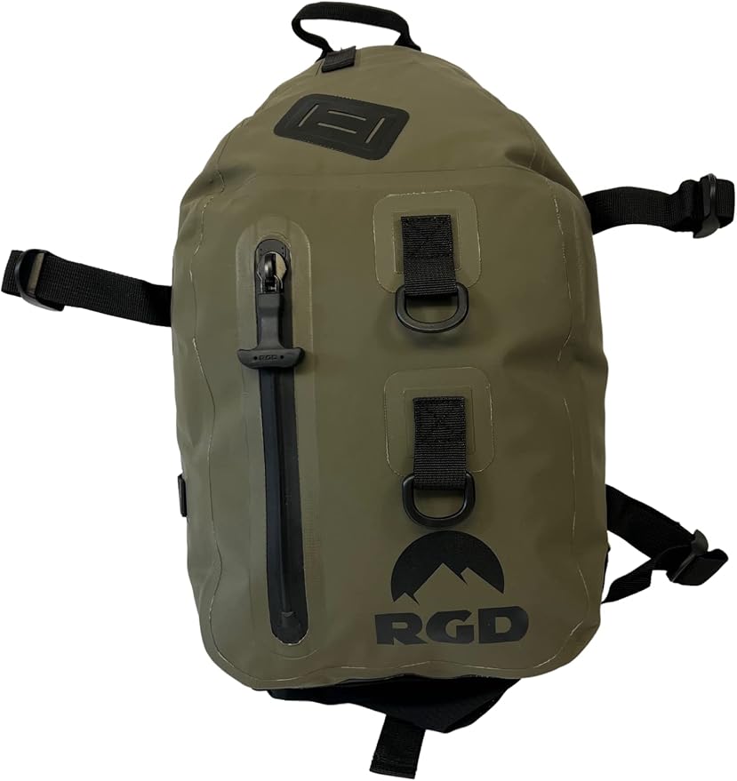 Sling Pack Fully Waterproof Dry Bag - Airtight Scentproof Submersible for Fly Fishing Hiking Hunting Camping Kayaking Paddle Boarding &amp Daily Use Green