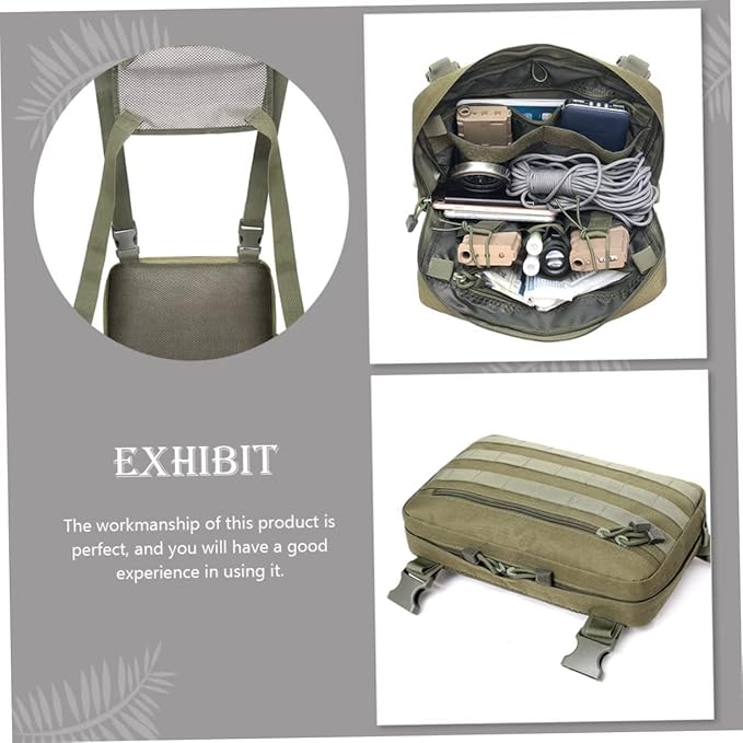 Multifunctional Chest Bag Adjustable Sling Pack for Outdoor Activities