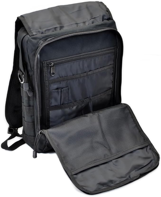 TORCH MOLLE Urban Commuter Backpack Laptop Bag Rucksack for Hiking Cycling Crossfit Light Rucking EDC Gear V2 (Black)