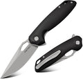 FINTISO Pocket Knife 3.38 Folding Knife Premium 14C28N Blade G10 Handle Camping Survival Hiking Knife Best Gift for Men Women Atlas Series